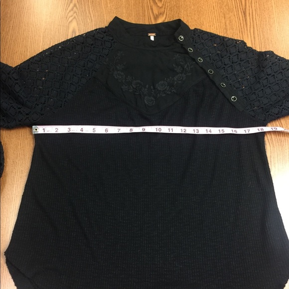 Free People Sweetest Thing Black Thermal - Picture 11 of 13